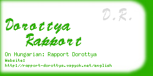 dorottya rapport business card